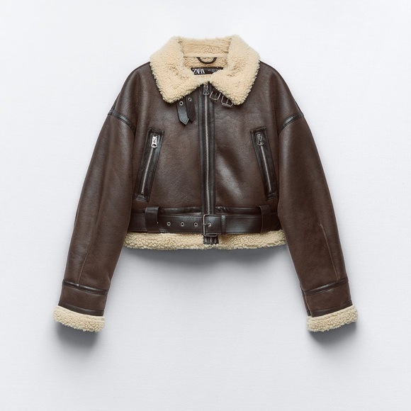 ZARA DOUBLE SIDED CROPPED JACKET - Picture 1 of 3